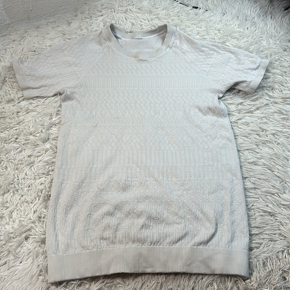 lululemon athletica Tops - Lululemon Rest Less Short Sleeve White / White